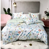 Шелковый летний комплект, шелковистый пододеяльник, детская простыня, покрывало для школьников, 4 предмета