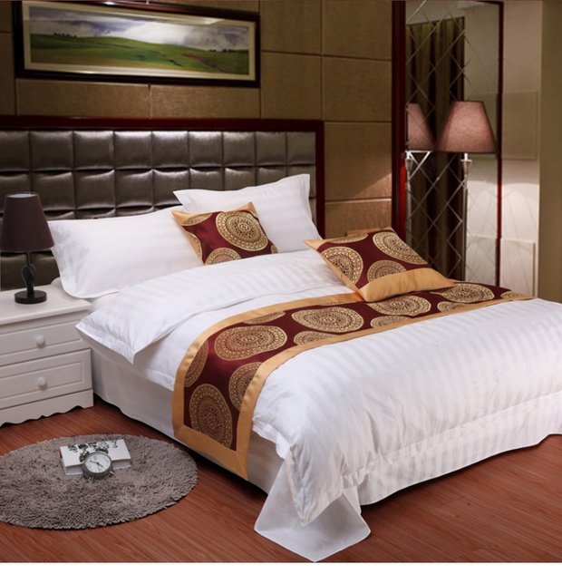 Khách sạn bộ đồ giường khách sạn số lượng lớn khách sạn khách sạn cao cấp giường đuôi khăn giường cờ đuôi giường đệm giường bộ drap giường 1m6