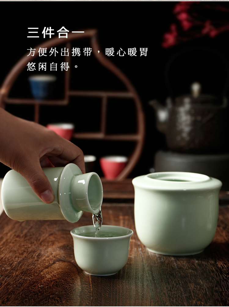 Ấm rượu lẩu nhà ấm nóng chai rượu vang Đức Đức gốm sứ Trung Quốc bộ rượu vang trắng shochu rượu vang vàng - Rượu vang dụng cụ khui rượu vang