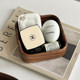 Desktop storage box 100 express delivery solid wood medieval style cosmetic storage tray aromatherapy tray high-end