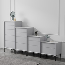 Italian minimalist slate drawer cabinet light luxury simple modern with drawer combination living room storage cabinet bedside table chest of drawers