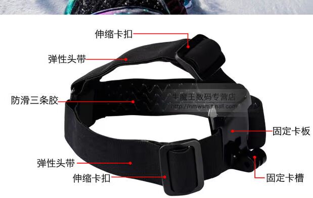 Băng đô chống trượt GoPro Sony HDR-AS100 / 200v x1000v AZ1VR phụ kiện máy ảnh đeo được