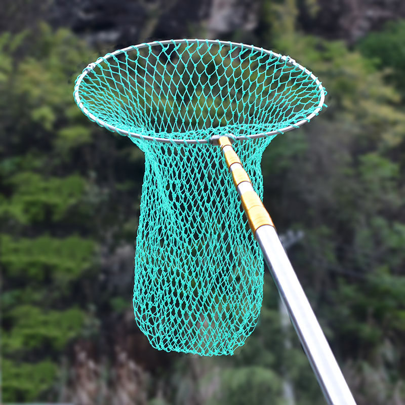 Fishing fishing net stainless steel telescopic folding positioning sturdy fishing nets fishing gear all-suit combined 6 m