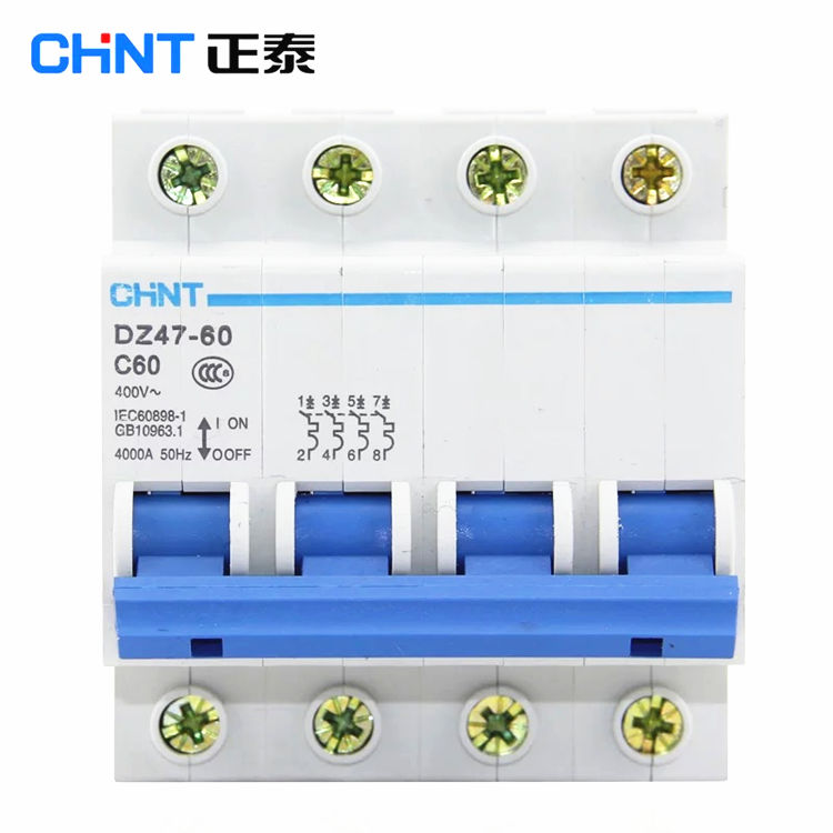 Zhengtai Total Power DZ47-60A 32 Three Phase Four Line 4P Air Switch 40 25 16 10 Circuit Breaking Protector