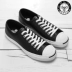 Converse thấp giúp nở nụ cười 101503 tất cả giày trắng nhỏ màu trắng da nam Giày da giày vải nữ màu đen 1Q698 giày converse nữ cổ thấp Plimsolls