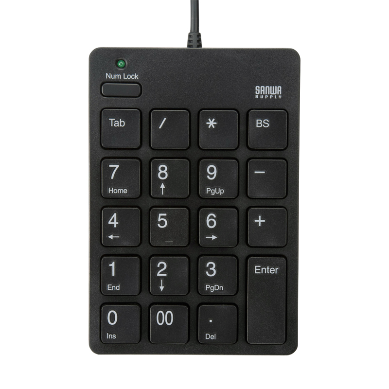 Japan SANWA Mini external USB digital keyboard with small keyboard with HUB bank financial accounting switch-free