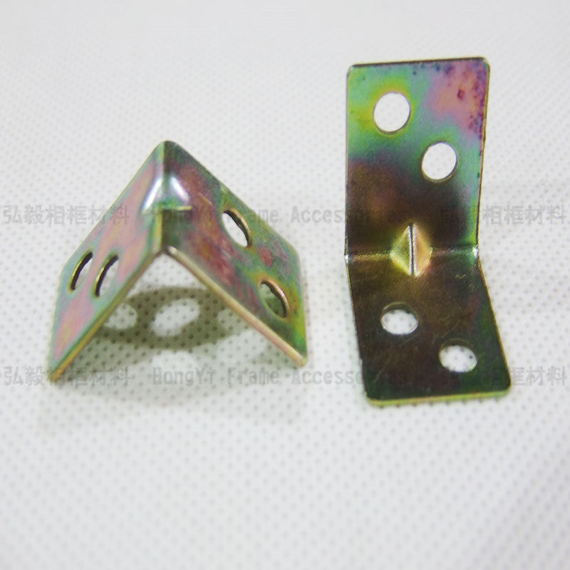 Four-hole corner-code four-eye wrap angle 90-degree connecting sheet furniture right angle connecting sheet electric meter box ferry color corner code