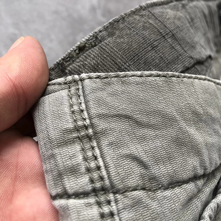 Mỹ nam retro làm việc nhiều túi quần cotton nặng nước rửa nhiều túi nam thẳng quần giản dị retro thủy triều quần đùi nam