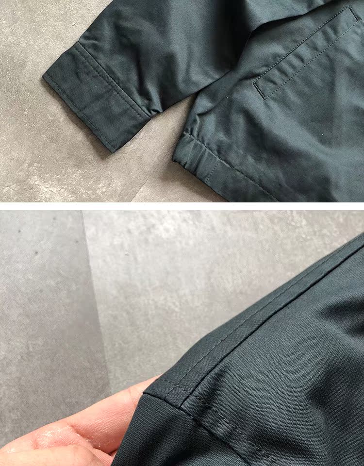 Áo khoác cotton mùa thu cho nam Áo khoác lửng nam kinh doanh hàng đầu giản dị Áo khoác lửng nam đơn giản Kích thước lớn áo khoác thể thao