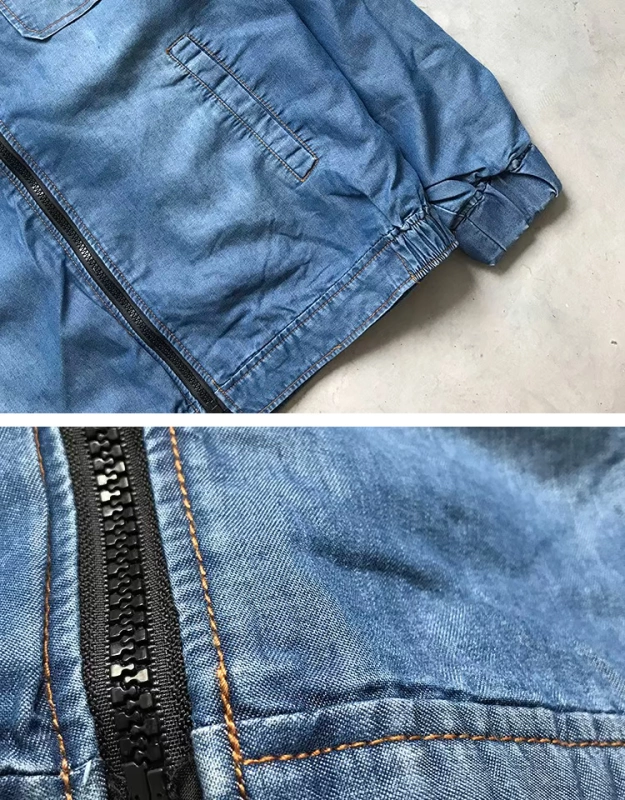 Mùa thu nam Lapel Quần áo bảo hộ lao động nam Áo khoác cotton Cotton Giặt mềm Đa năng Quần áo bảo hộ lao động Retro Áo khoác nam áo nam
