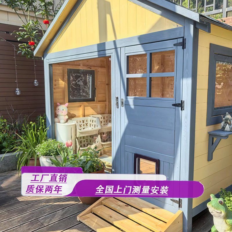 All-Solid Wood Dog House and Cat House, Outdoor Cat House, Courtyard Villa, Outdoor Rainproof, Sunproof, and Warm Pet House, Stray Cat Shelter All-Solid Wood Dog House and Cat House, Outdoor Cat House, Courtyard Villa, Outdoor Rainproof, Sunproof, and Warm Pet House, Stray Cat Shelter