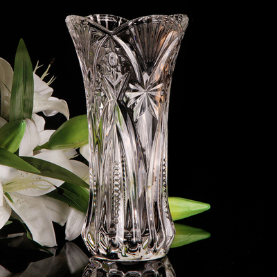 富贵竹花瓶水晶玻璃透明网红摆件客厅插花百合水培养北欧创意简约