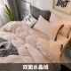Tinh gia đình bốn tấm dày nhung đỏ mùa đông net nhung san hô được trang bị tấm hai mặt giường flannel chăn - Bộ đồ giường bốn mảnh