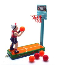 Rare Iron City 80 Back Memories Clockwork Iron Sheet Toys Outlet Classic Nostalgia Collection Gifts Play Basketball