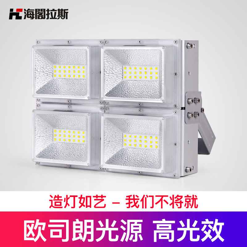 Haielus Led Floodlight 100W Super Bright 200 Watt Outdoor Waterproof Spotlight Outdoor Stadium Square Lighting