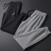 Guest for bifacial flat print foreign trade mens clothing factory cut tail single tightness waist sports casual pants mens closets