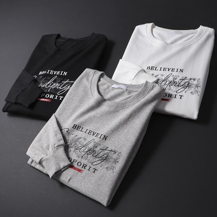 Comfort Gross Lap Classic 100 Hitch Foreign Trade Men's Factory Cut Tail Goods Autumn Winter Round Neckline Jacket Head Thick Cotton T Jacket