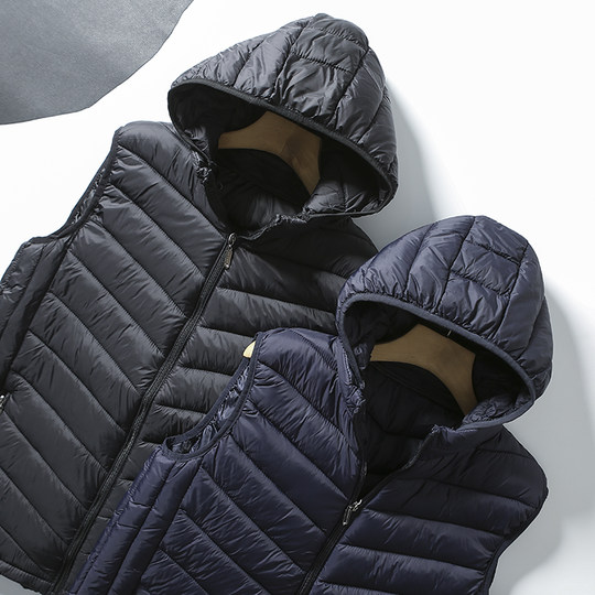 Вечный и универсальный! Мужской спортивный повседневный жилет без рукавов с капюшоном из теплого хлопка для осени и зимы.