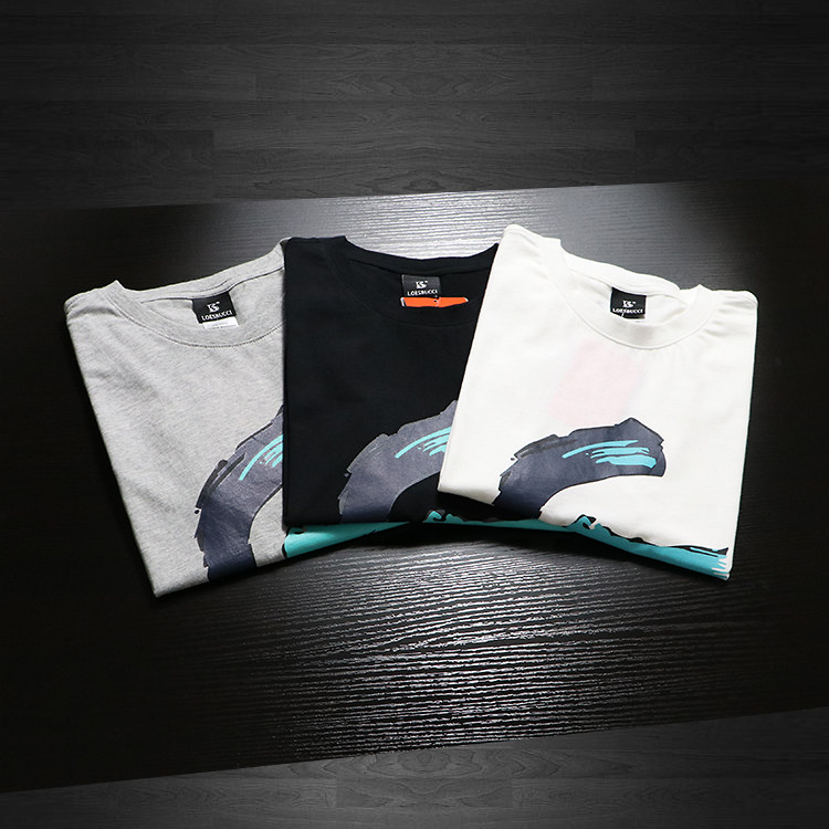 You have to be comfortable foreign trade Factory tailstock Summer new large size men's fashion casual round collar short sleeve T-shirt