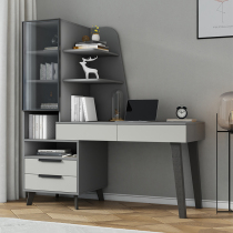 Computer desk desk desk home desk small apartment bedroom desk bookshelf integrated combination table small writing table