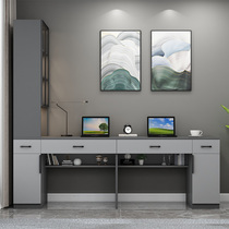 Computer desktop table simple modern bookcase desk desk integrated combination table bedroom learning writing desk home desk