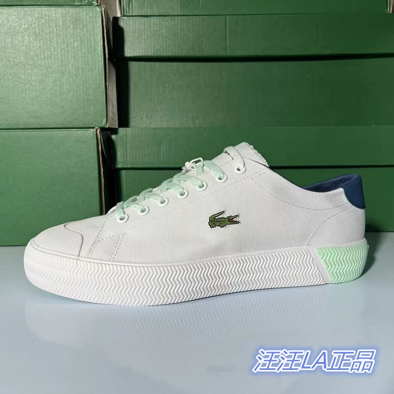Lacoste/French Crocodile Solid Color Casual Canvas Men's Shoes 41Cma0024-1T3