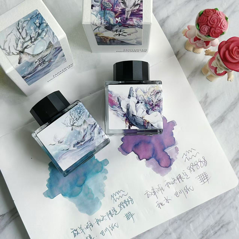 Fangyangtan Yangchun Noodles, Spring Day, Kui Mao, Jia Chen, Snow Bud, Silver Horn King, Chromatography, Fountain Pen, Non-Carbon Color Ink