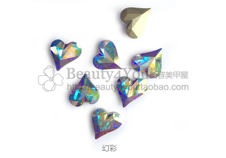 Công cụ trang sức nghệ thuật móng tay SWAROVSKI chính hãng Swarovski Crystal Áo rhinestone - Love Heart - Công cụ Nail đồ làm nail