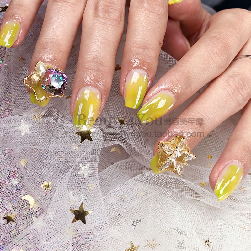 Cao cấp tùy chỉnh móng tay đồ trang sức hợp kim trang sức DIY móng tay sao khung năm kim cương zircon sao - Kính kính dolce & gabbana