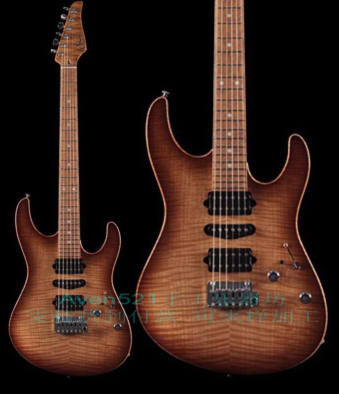 Custom Suhrs Honey Amber Electric Guitar