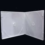 Молочная белая PP мягкая пластиковая коробка DVD CD Dual Disc Box нелегко разбить коробку для хранения двойного куска коробки для хранения