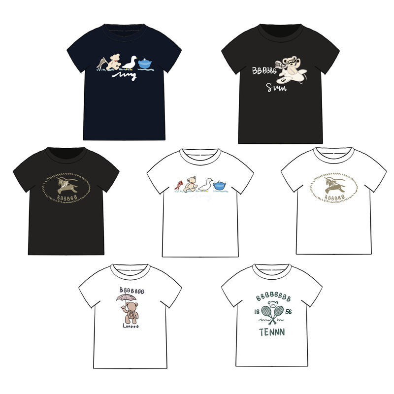 Children's Bear Cotton Short-Sleeved T-Shirt Kidsren's Clothing for Boys and Girls LAOSHU New Summer Half-Sleeved Tops Family Clothing Children's Bear Cotton Short-Sleeved T-Shirt Kidsren's Clothing for Boys and Girls LAOSHU New Summer Half-Sleeved Tops Family Clothing