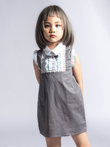 LAVENSEY original girls dress summer 2022 British fashion sleeveless skirt cool and comfortable word B category