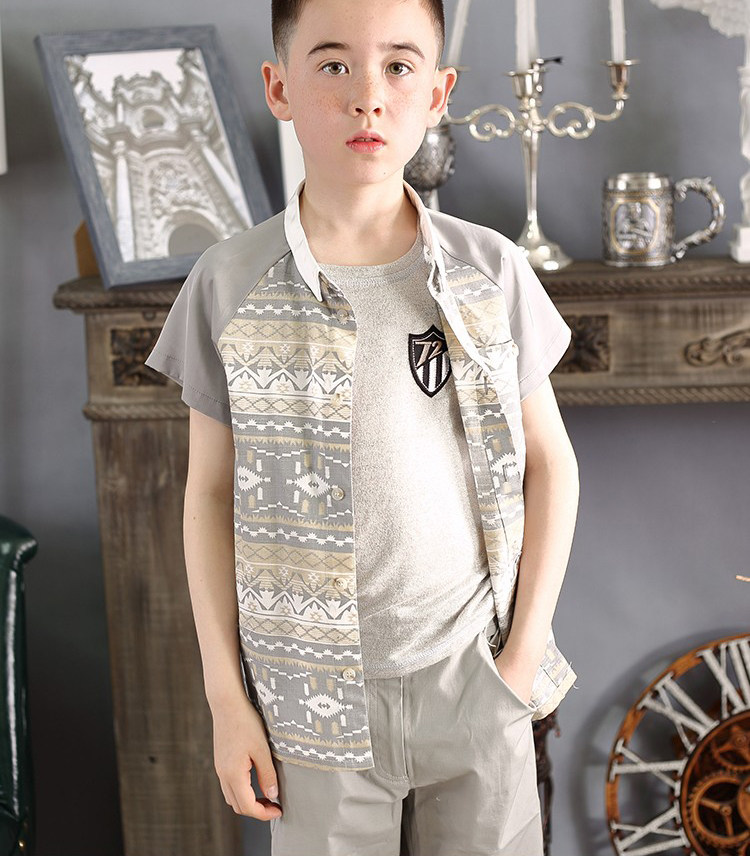 Leven Jubilee Original CUHK Boy Shirt 2022 Summer New Foreign Fashion fashion Inn Style Sub-thin and breathable