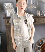 Leven Jubilee Original CUHK boy shirt 2022 Summer new foreign air fashion Inn style Sub-thin and breathable