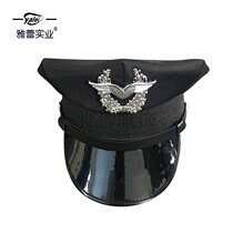 Yalei industrial black octagonal cap Network male and female anchor props octagonal hat European and American style Anchor Dance cap