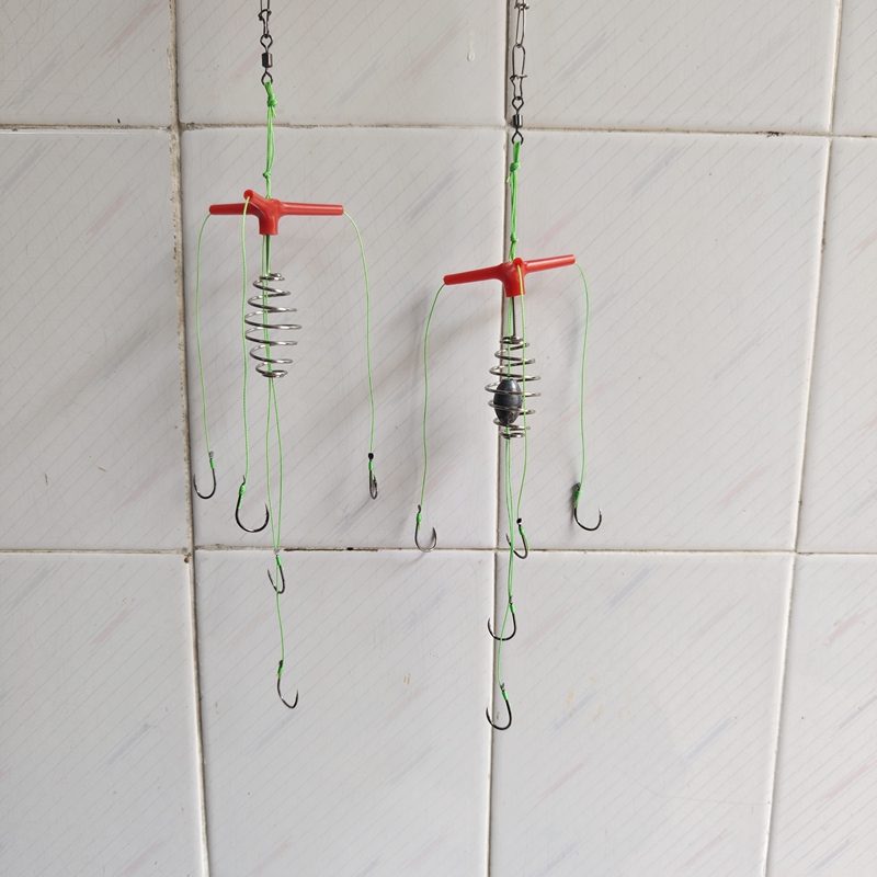 Reinforced Crooked Mouth Hook Centipede Fishing Set Spring Hook Sea Throwing Rod Special Improved Fish Hook