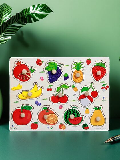 早教拼图儿童益智玩具拼板幼儿宝宝木丁嵌板1-3岁认知配对手抓板