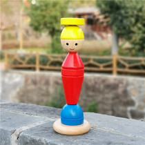 Monts early teaching shape of column block baby 1 - 2 - 3 years old cognitive enlightenment Yi - Ming wood toy