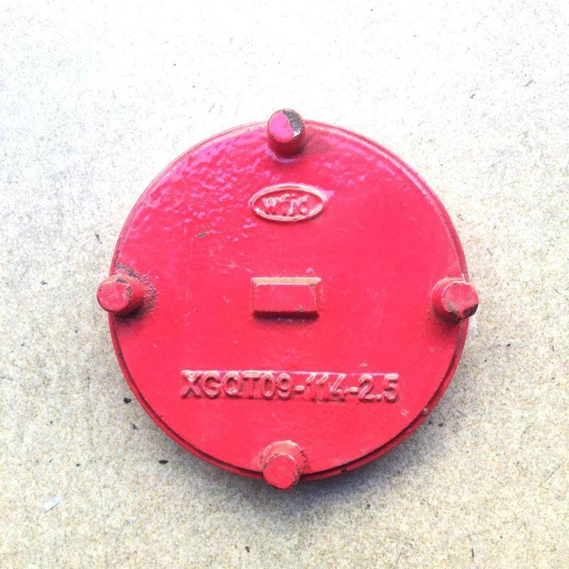 Fire ditch blind plate plug clamp blocking plate Fire seal head cover fire pipe cap groove pipe fittings