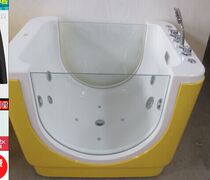 Luxury baby double-sided glass bubble surfing acrylic one-in pool for baby swimming pool 110*87*92