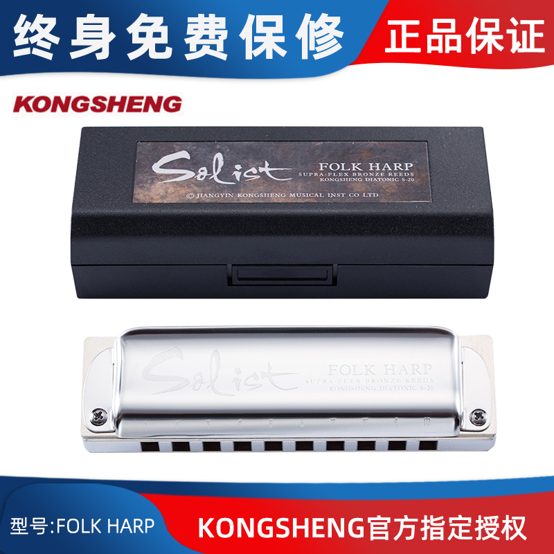 Hole Sound FOLK HARP FULL METAL ten HOLE BLUES HARMONICA EASY PRESSURE SOUND EASY SUPERBLOWN BEGINNER PROFESSIONAL ENTRANT