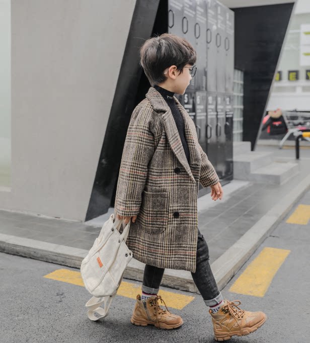 Children's clothes winter dress 2021 new childhood Han - tai plate loose coat thickens the cotton boy