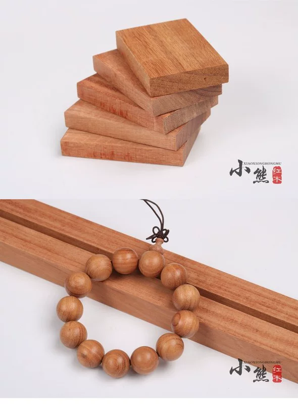 Bear Redwood House Red Sandalwood Wood Balsam Wood Wood / Bracelet / Comb - Vòng đeo tay Cuff