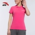Áo sơ mi Anta POLO nữ mùa hè mới thấm mồ hôi thoáng khí thể thao giản dị Áo thun tay ngắn Áo sơ mi POLO 16628117 - Áo polo thể thao Áo polo thể thao