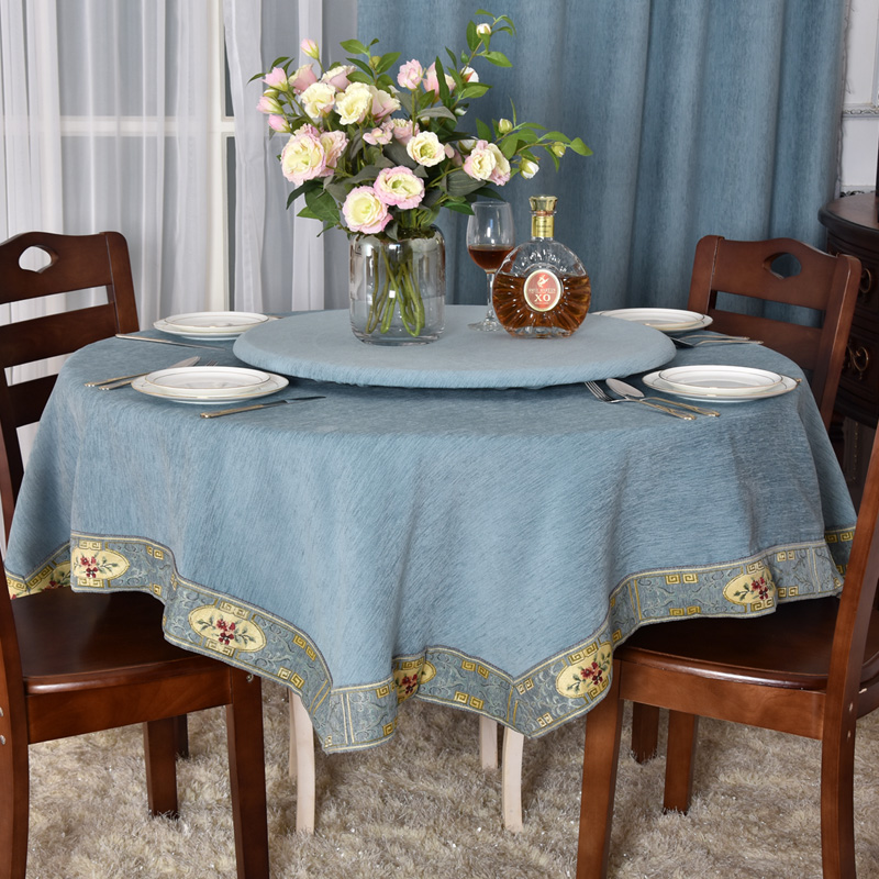 Chinese round tablecloth home new Chinese double layer round tablecloth round tablecloth restaurant turntable table table