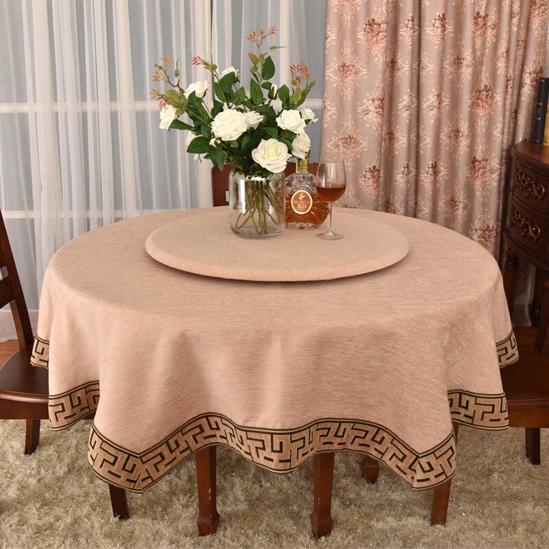 High-end Chinese round table table cloth cloth art 1 5 m round new Chinese style Table cloth Chinese Wind j can be machine washable