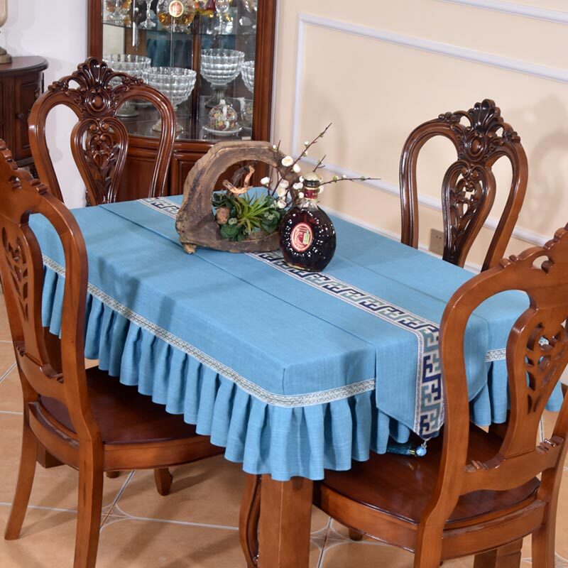 New tablecloth pure color high-end sense business tablecloth bedside table trendy manicure table cover tea table cover spring rectangle