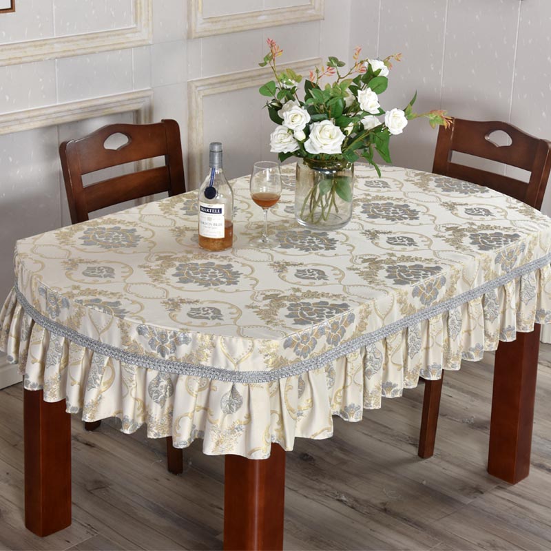 European luxury high-end elliptical table cloth tablecloth tablecloth cottage tablecloth home tablecloth rectangular customization