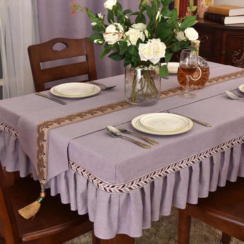 Featured Purple Table Cloth Apron Eight Fairy Table Tablectable Cloth Tea Table Cloth Rectangular Table Cloth Minimalist Around Table Dress Ballroom Cloth